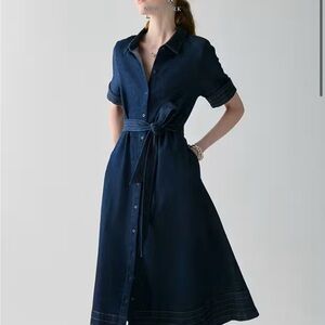 Kate Spade denim midi dress sz L